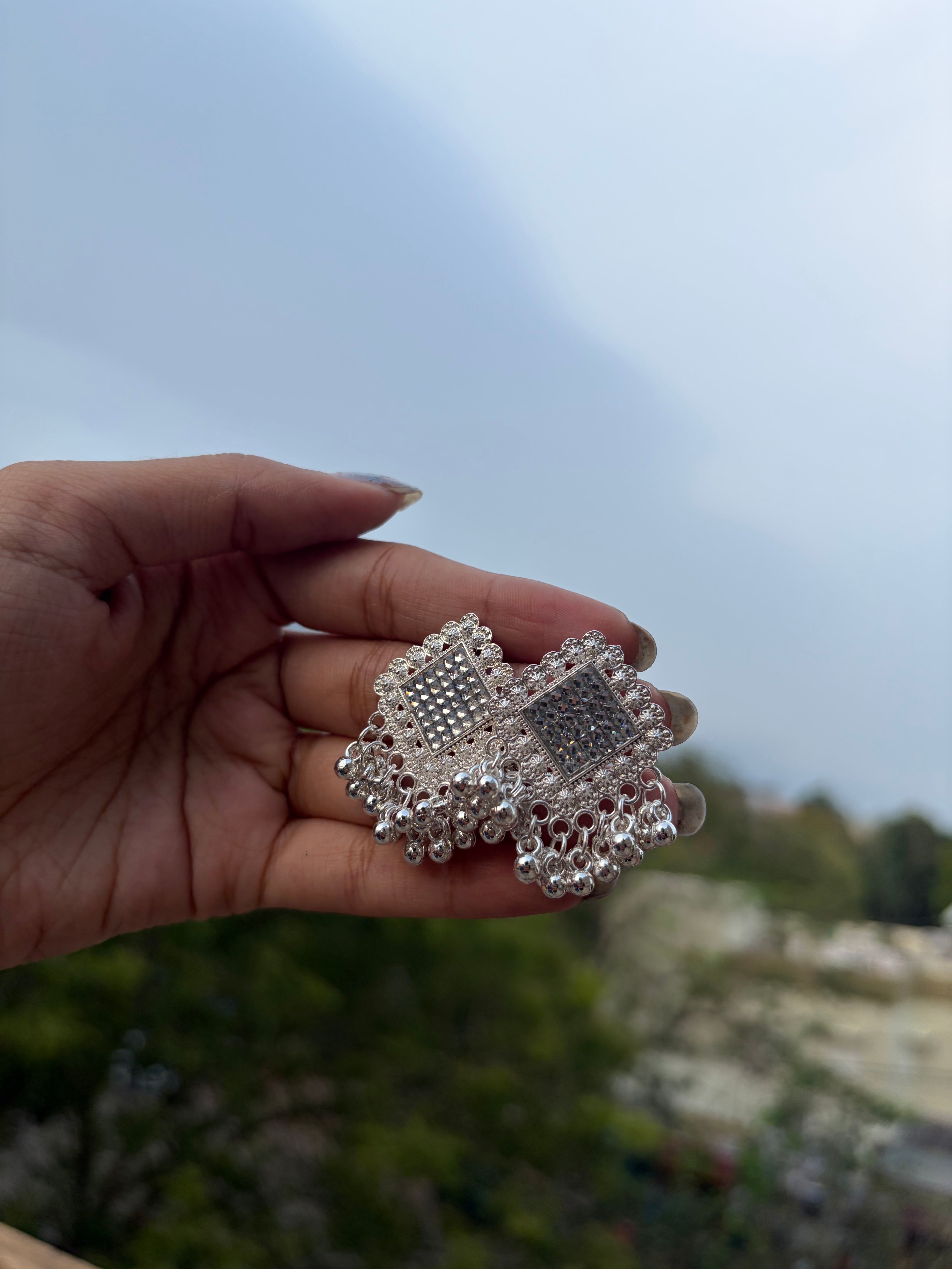 Oxidised Small Jhumka