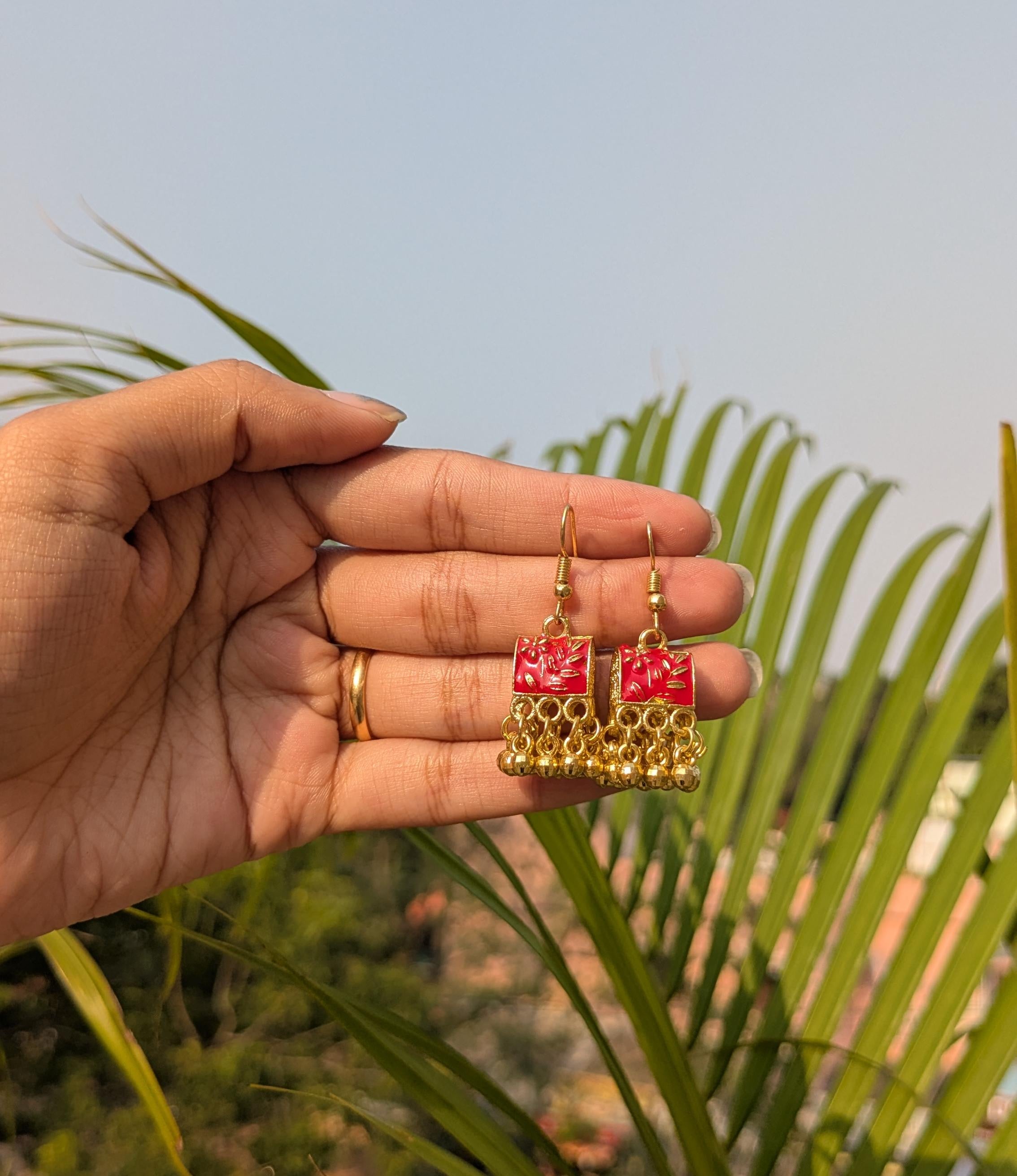 Oxidised Small Jhumka