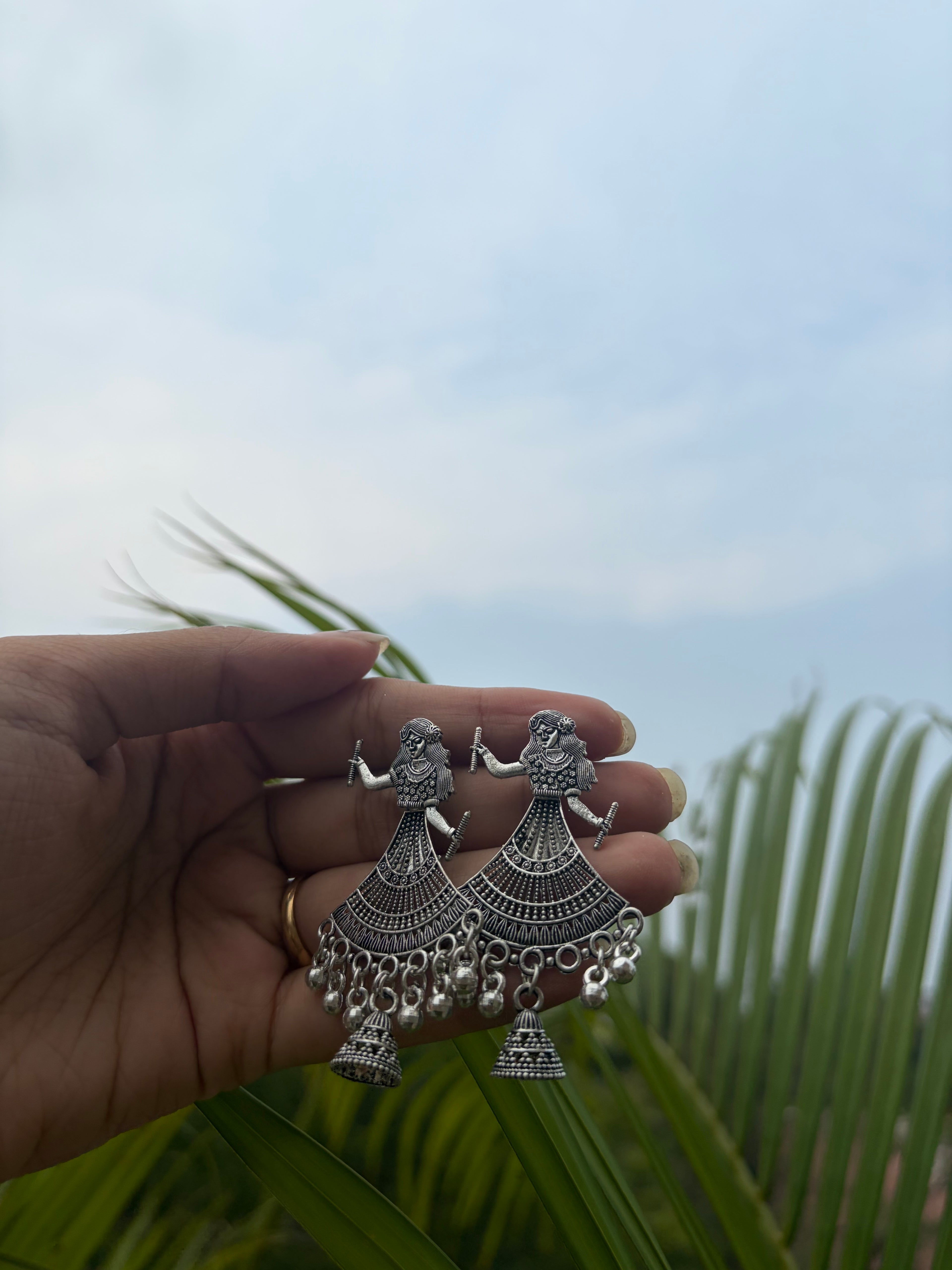 Oxidised Small Jhumka