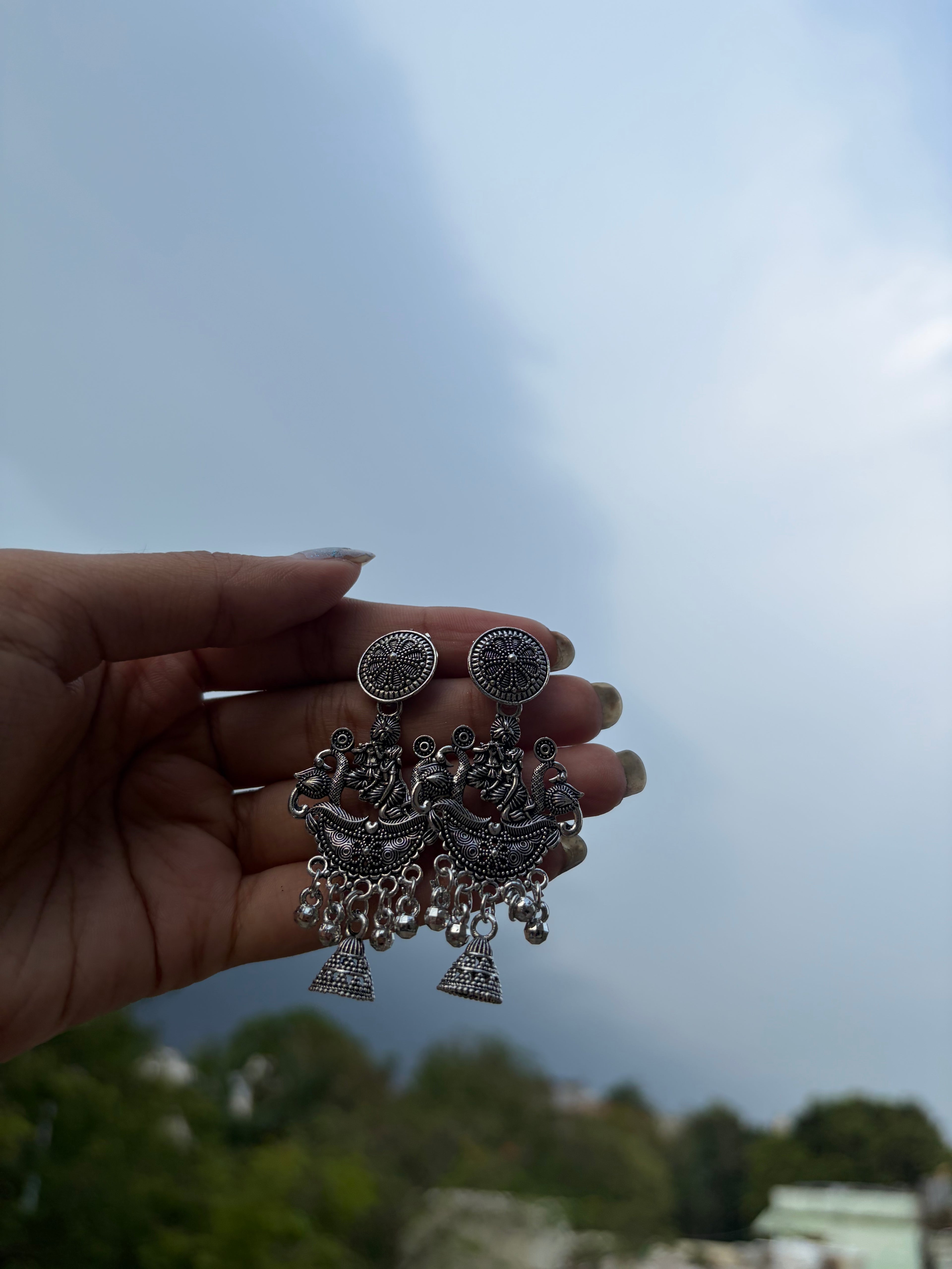 Oxidised Small Jhumka
