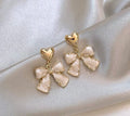 Anti tarnish Korean earrings