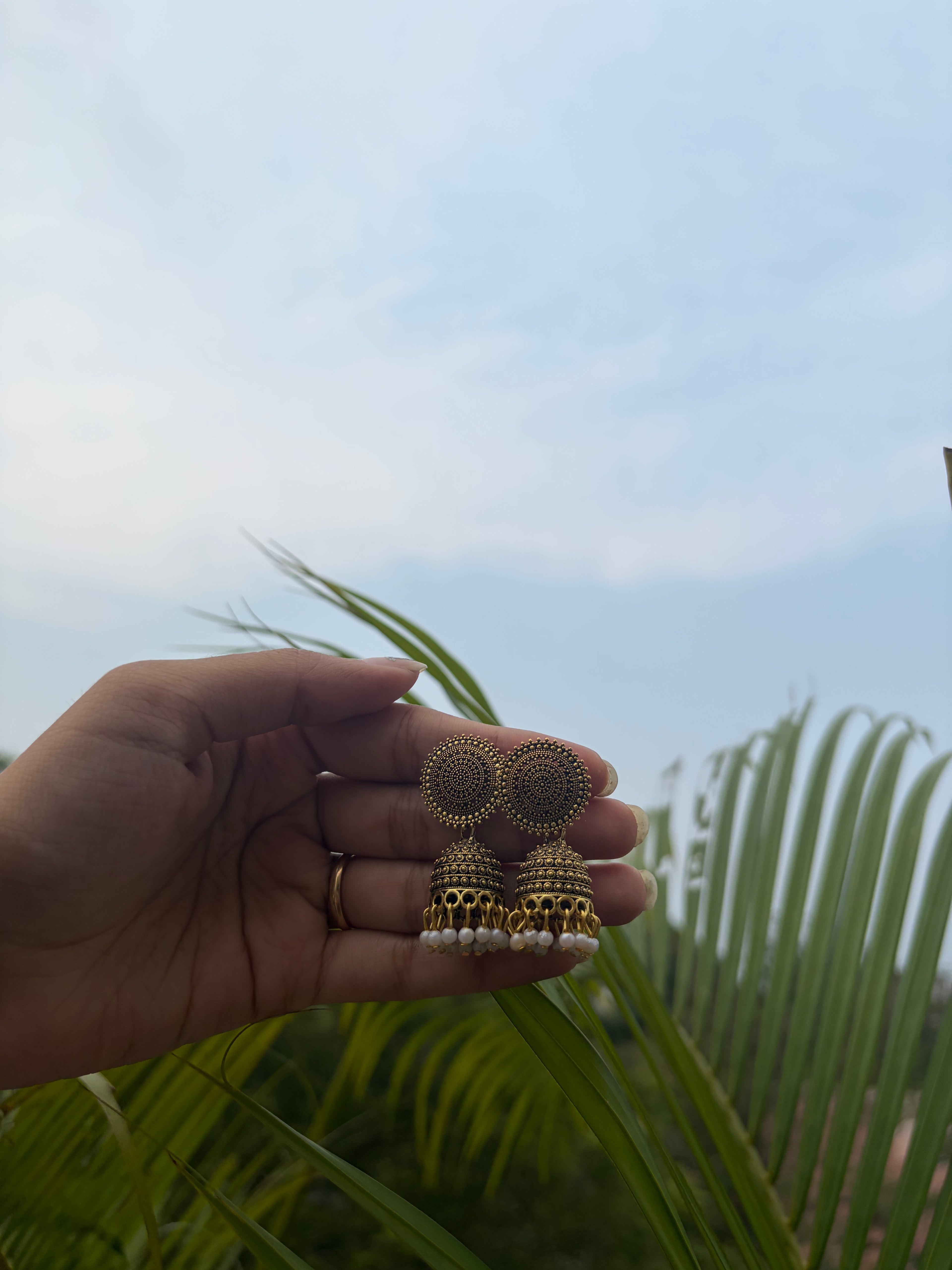 Oxidised Small Jhumka