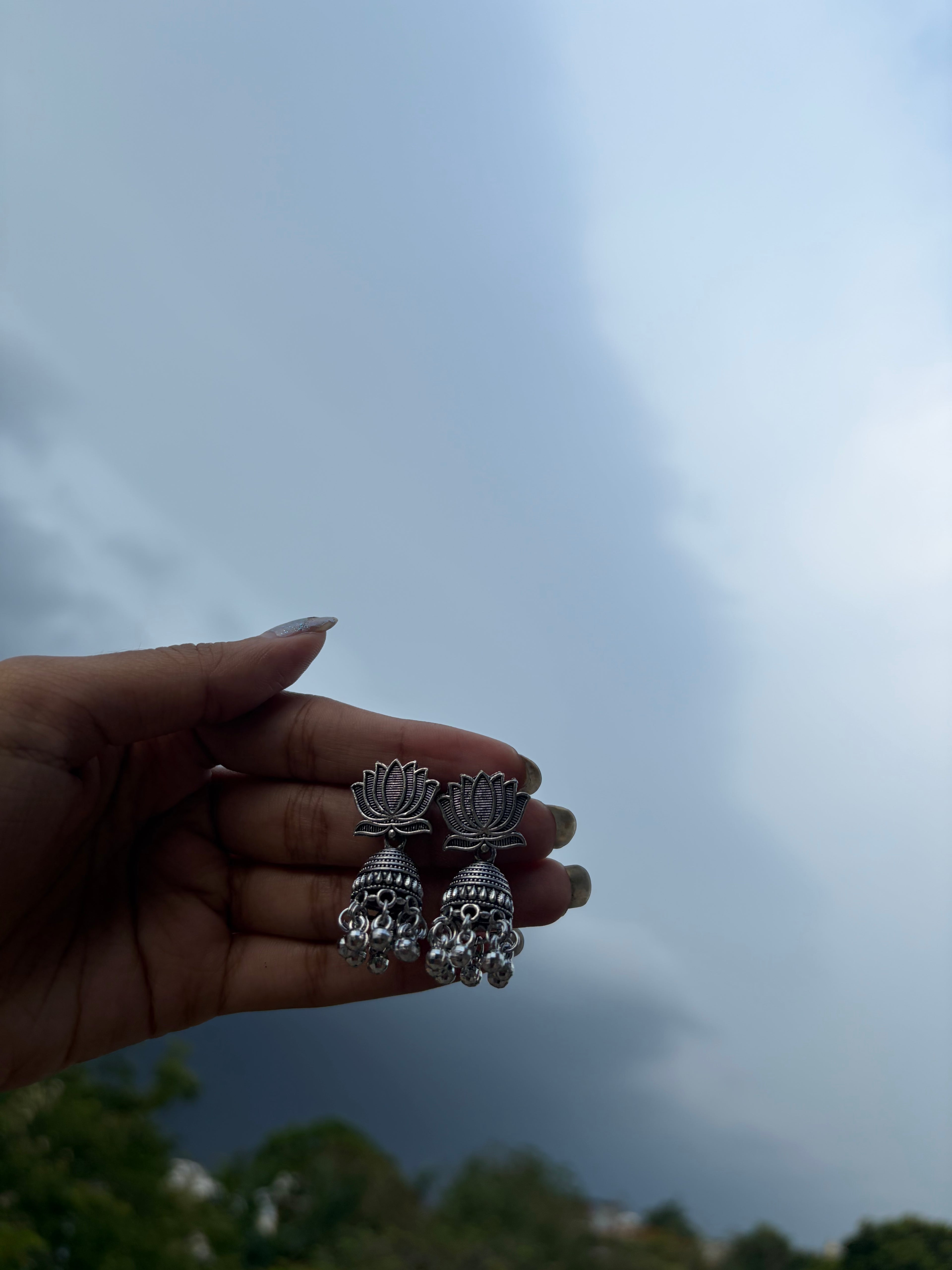 Oxidised Small Jhumka