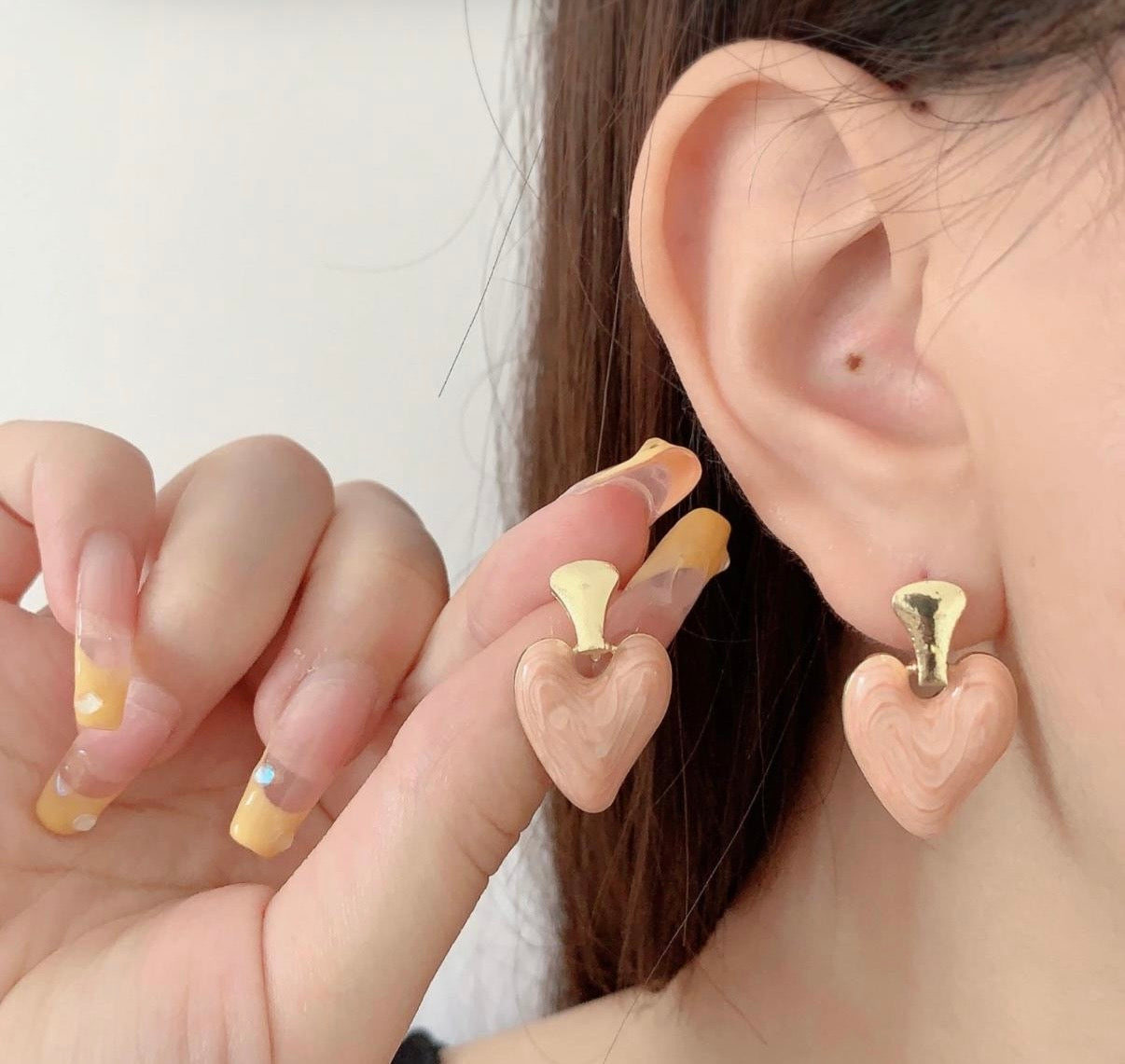 Anti tarnish Korean earrings