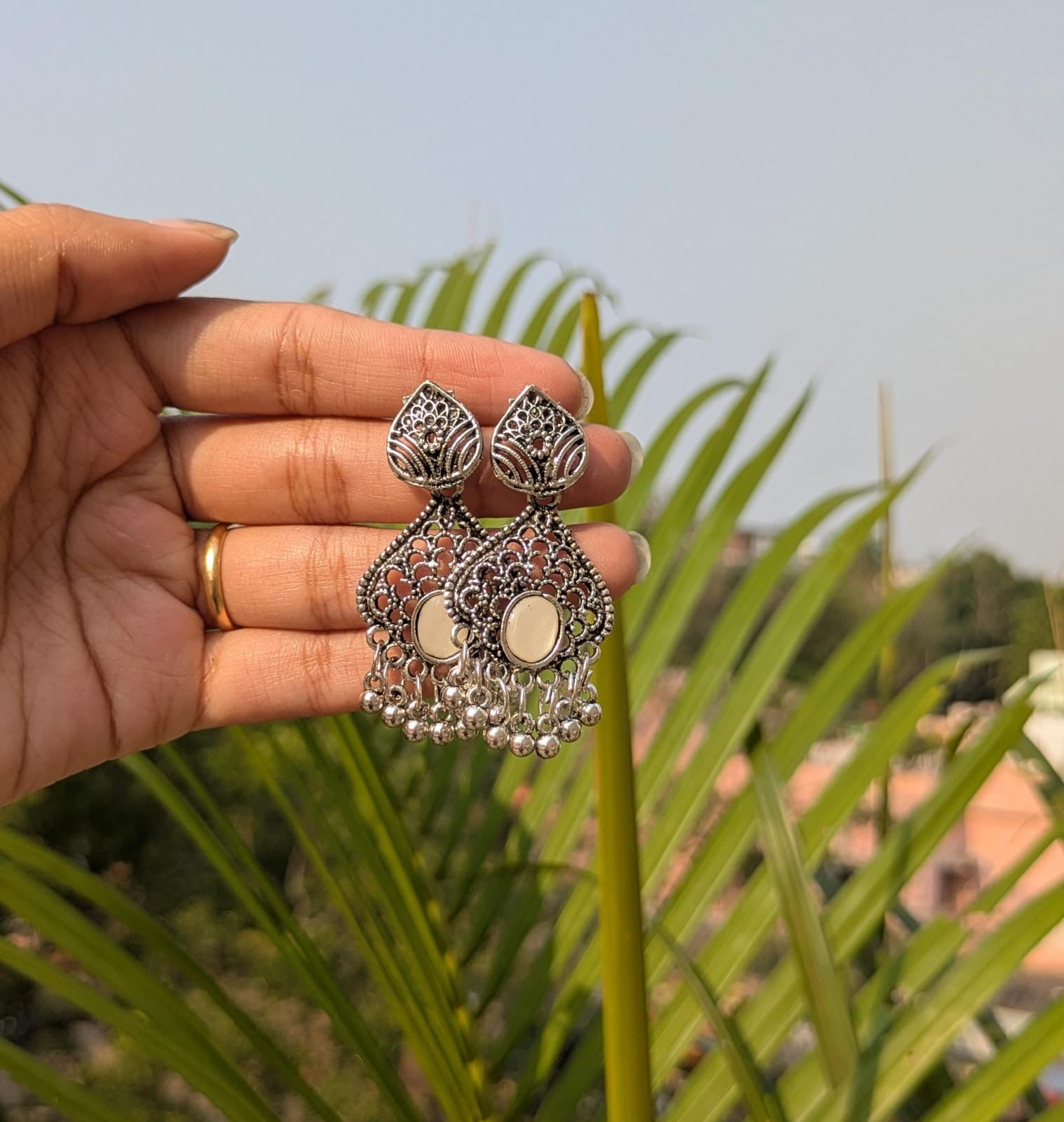 Oxidised Small Jhumka