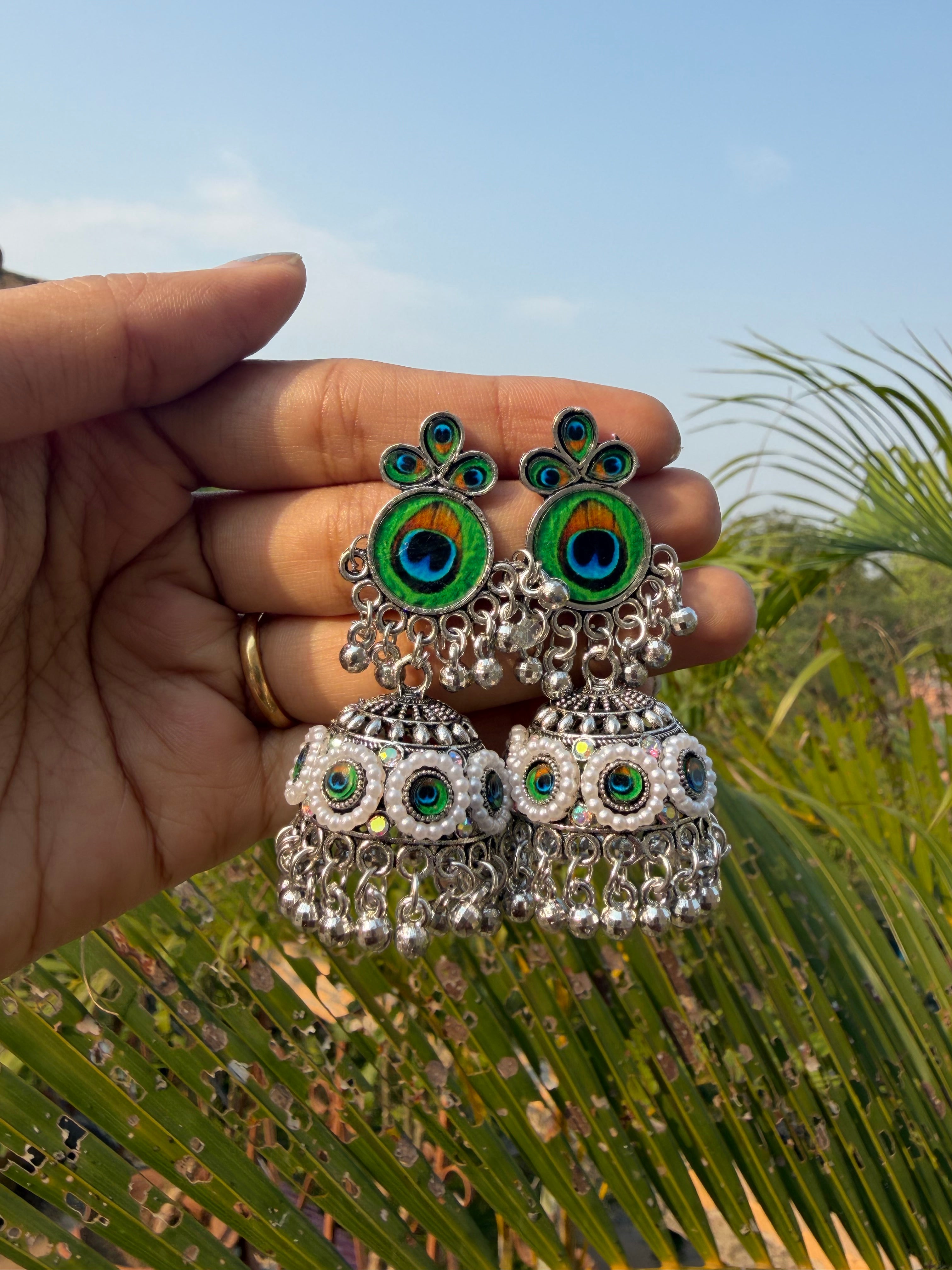 Oxidised Big Jhumka