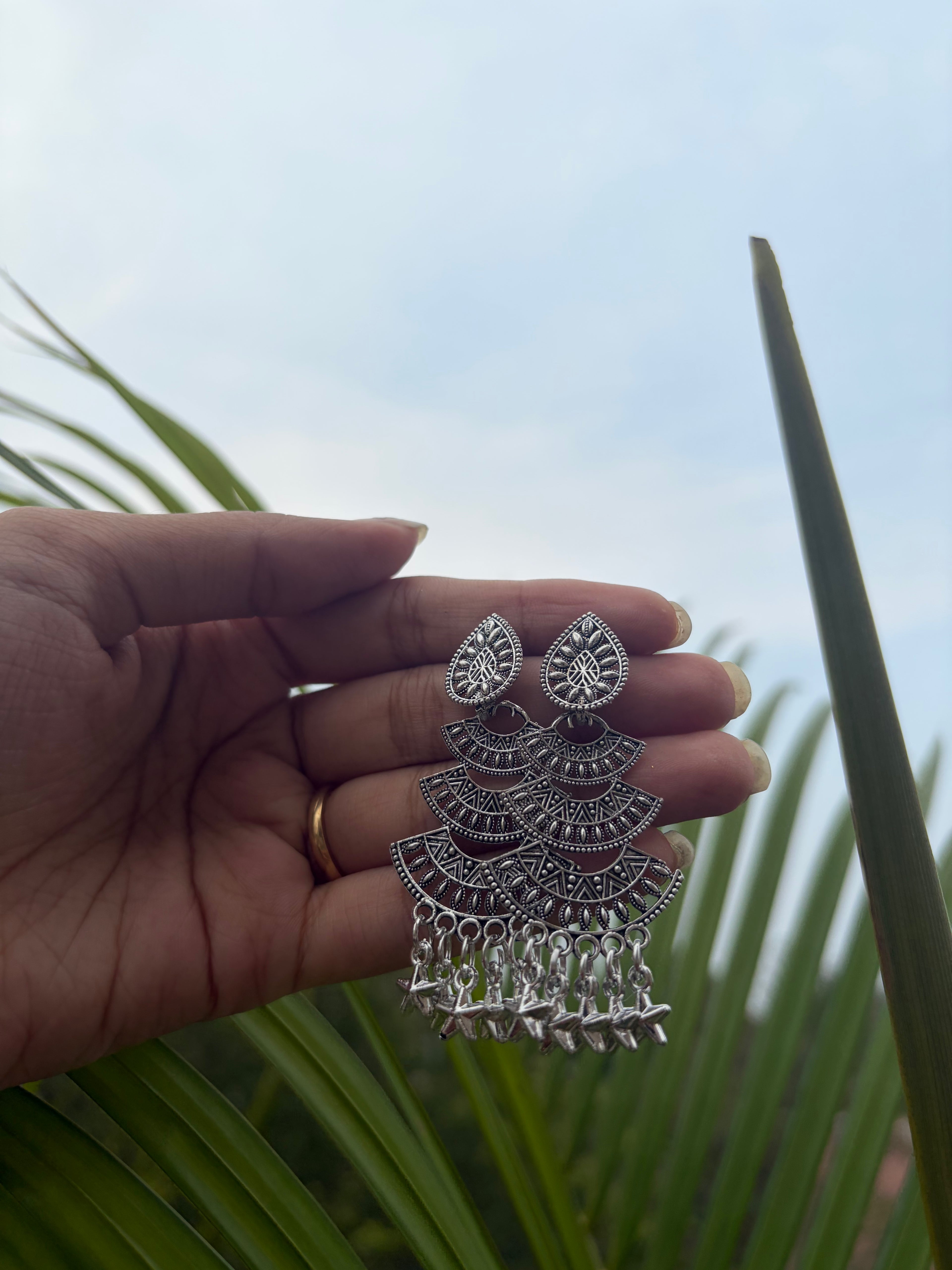 Oxidised Small Jhumka