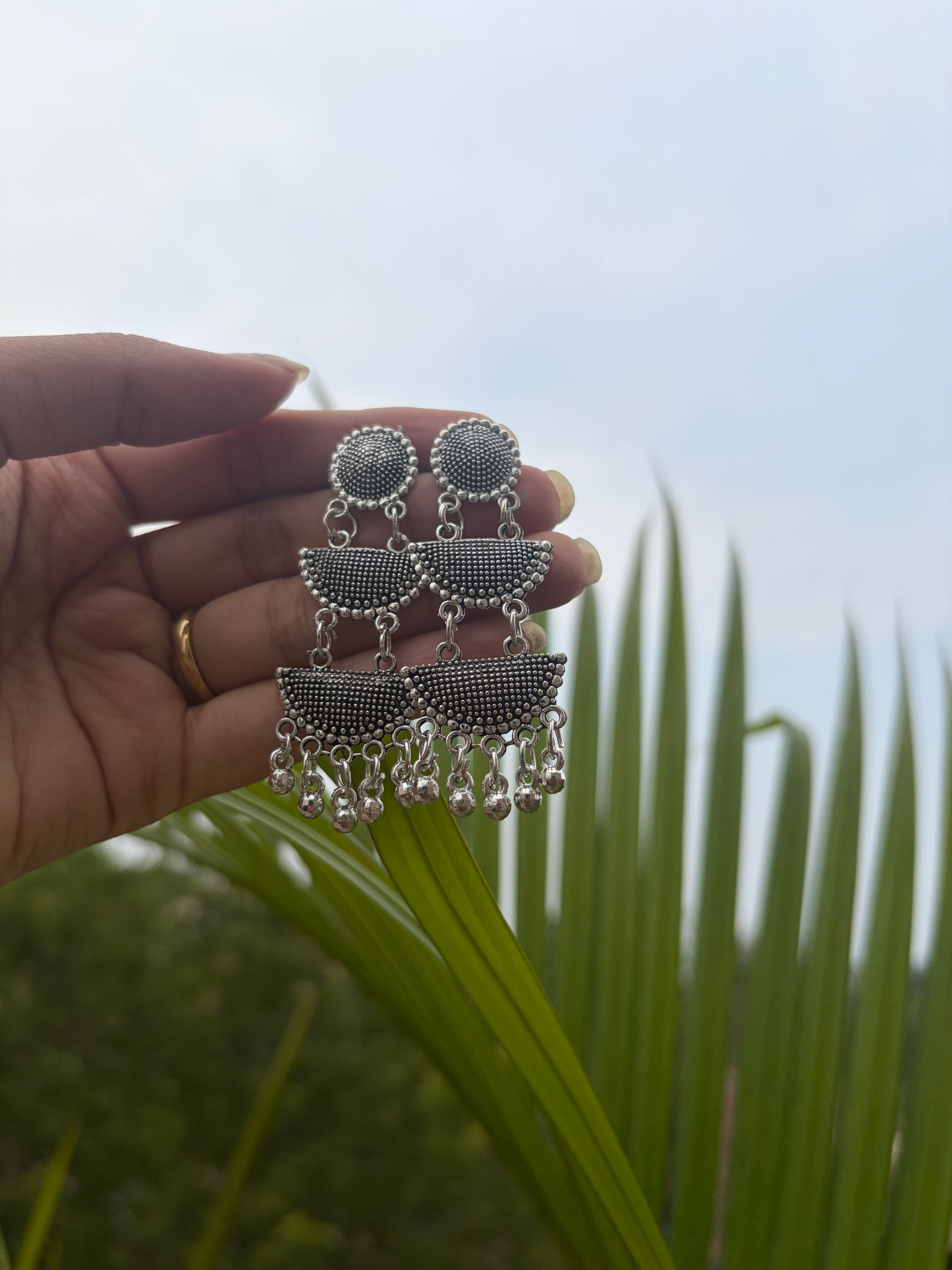 Oxidised Small Jhumka