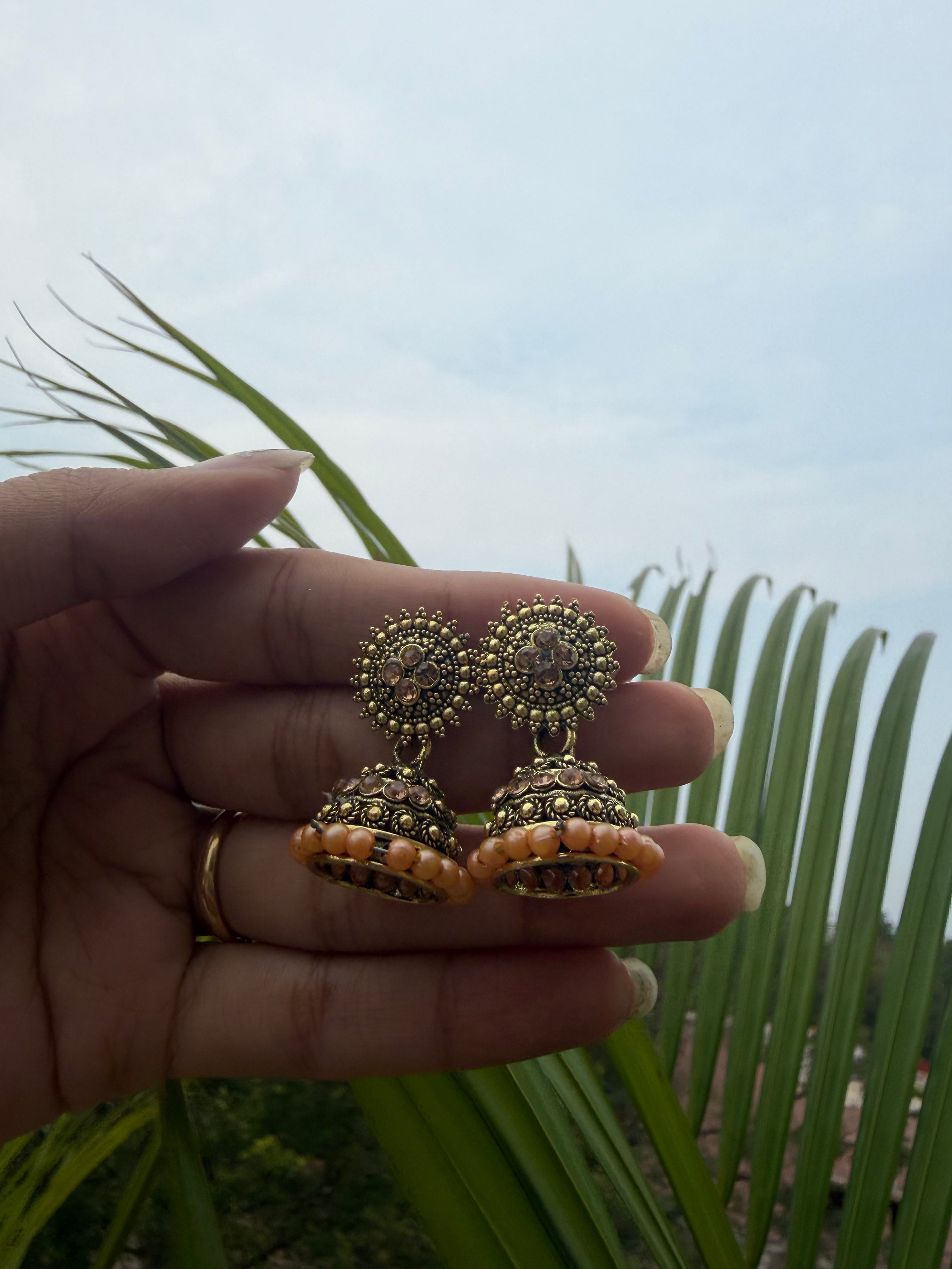 Oxidised Small Jhumka
