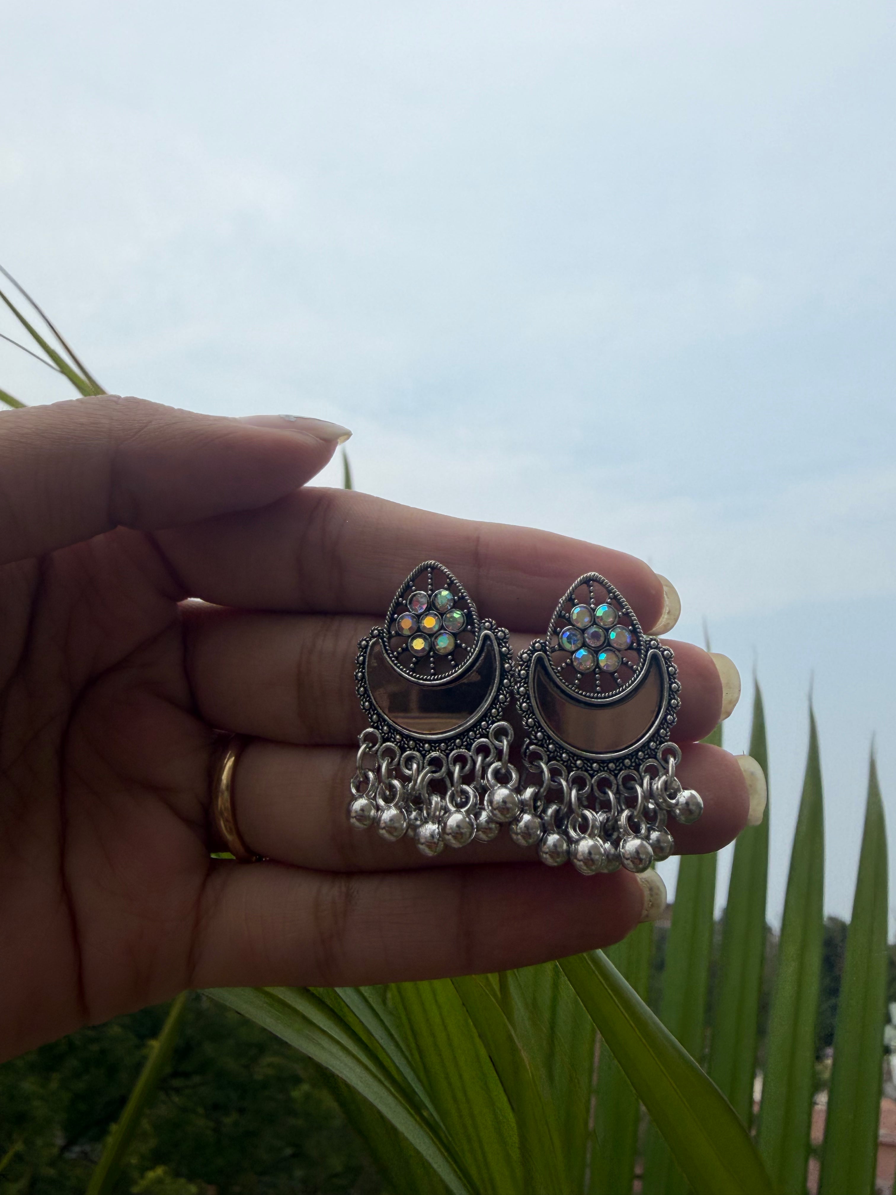 Oxidised Small Jhumka
