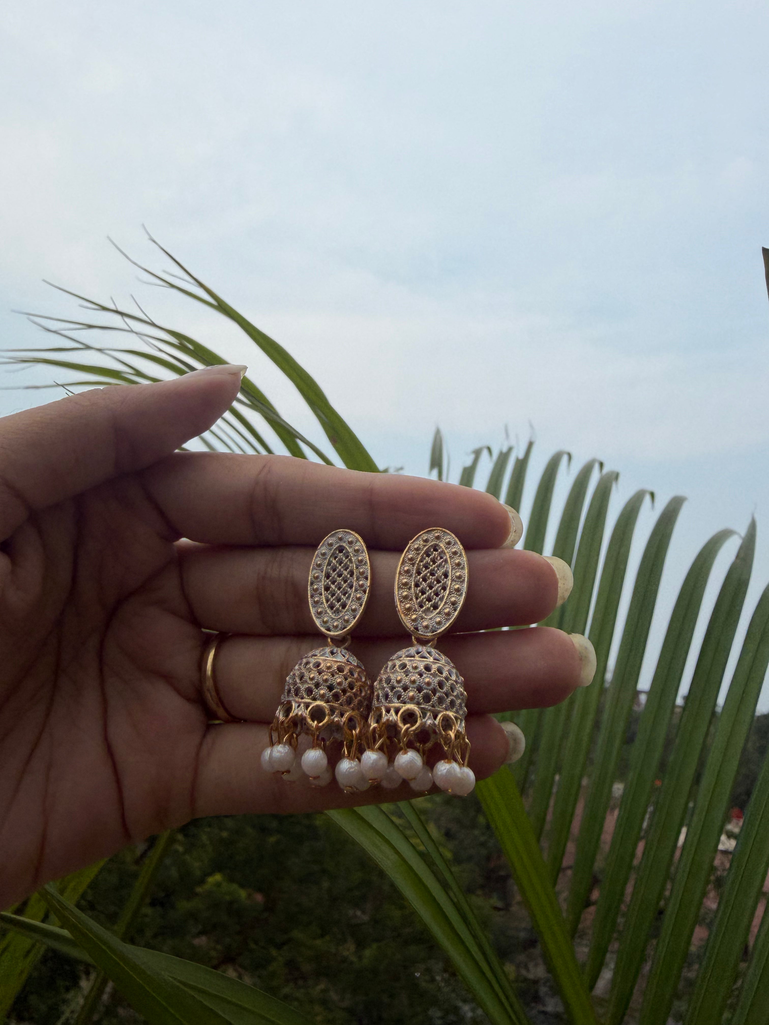 Oxidised Small Jhumka